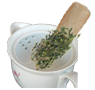 茶葉を茶壷に入れます。